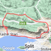 Mapa Kaštela - Malačka - Klis